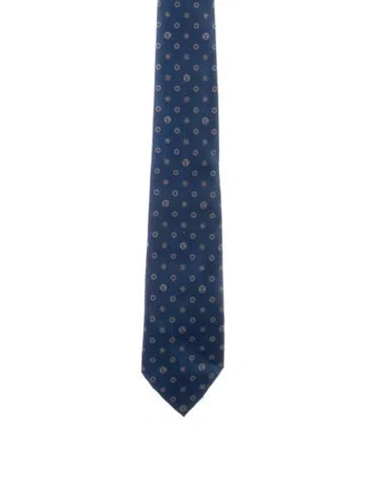 Pre-owned Louis Vuitton Men's Silk Tie In Blue