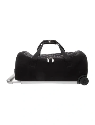 Pre-owned Louis Vuitton Mens Rolling Suitcase In Black
