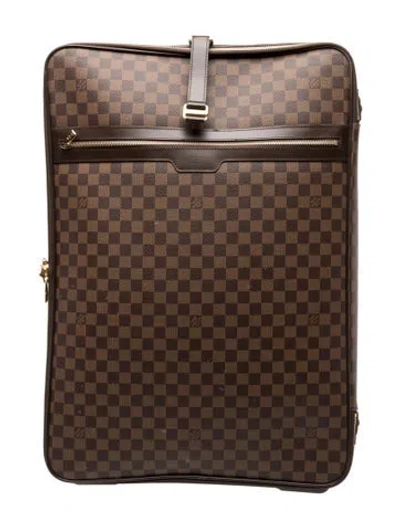 Pre-owned Louis Vuitton Mens Rolling Suitcase In Brown