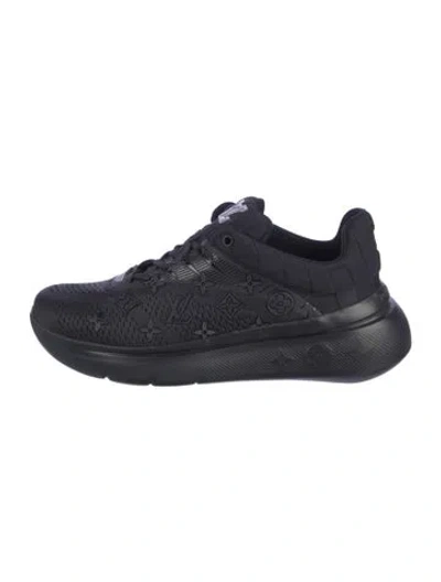 Pre-owned Louis Vuitton Mesh Sneakers In Blue