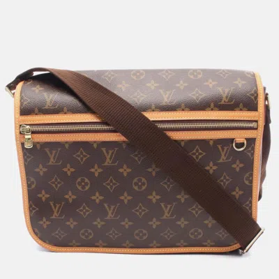 Pre-owned Louis Vuitton Messenger Gm Bosphore Shoulder Bag Monogram Canvas In Brown