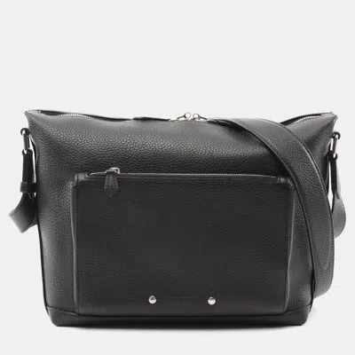Pre-owned Louis Vuitton Messenger Pm Armando Shoulder Crossbody Bag Taurillon Noir In Black