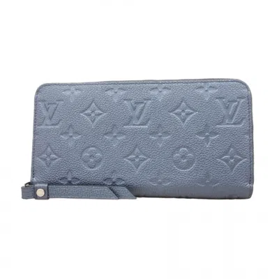 Pre-owned Louis Vuitton Metallic Blue Long Wallet (bi-fold) ()