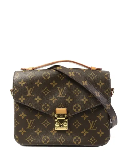 Pre-owned Louis Vuitton Métis Monogram Tote Bag In Brown