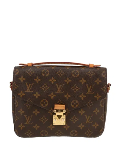 Pre-owned Louis Vuitton Metis Shoulder Bag In Brown