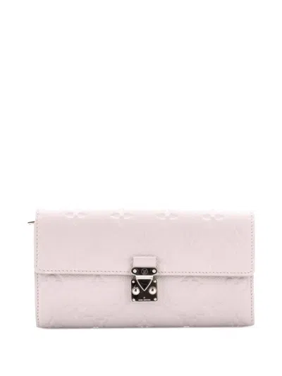 Pre-owned Louis Vuitton Metis Wallet Monogram Empreinte Leather Small Wallets In Gray