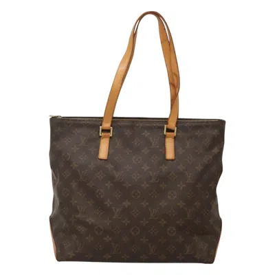 Pre-owned Louis Vuitton Mezzo Brown Canvas Tote Bag ()