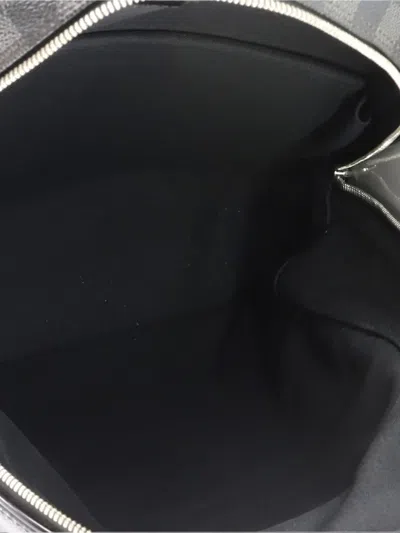 Pre-owned Louis Vuitton Michael Nm Damier Graphite Backpack In Black