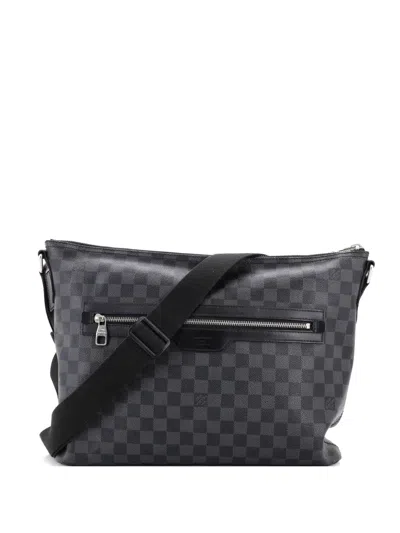 Pre-owned Louis Vuitton Mick Messenger Bag Damier Graphite Gm Crossbody Bag In Black
