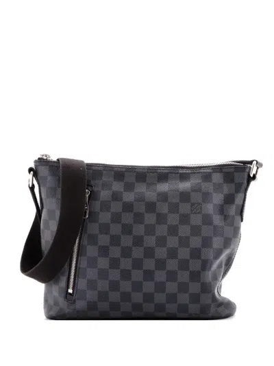 Pre-owned Louis Vuitton Mick Messenger Bag Damier Graphite Pm Crossbody Bag In Black
