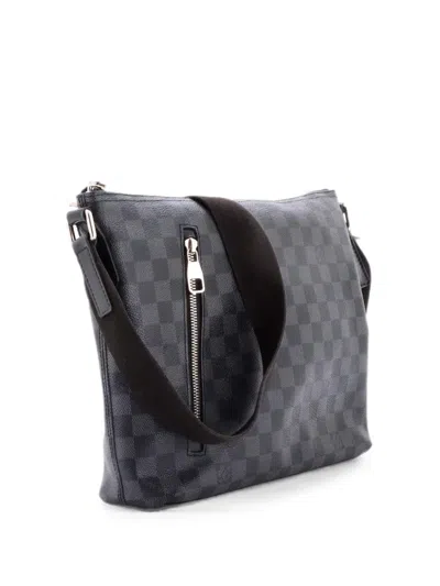 Pre-owned Louis Vuitton Mick Messenger Bag Damier Graphite Pm Crossbody Bag In Black