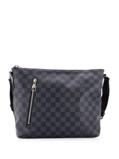 Pre-owned Louis Vuitton Mick Messenger Bag Damier Graphite Pm Crossbody Bag In Gray