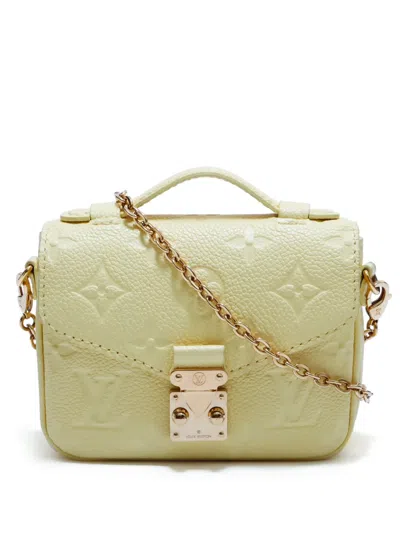 Pre-owned Louis Vuitton Micrometis Two-way Shoulder Bag In Yellow
