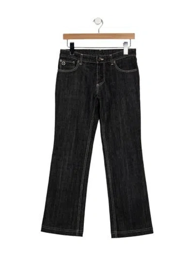 Pre-owned Louis Vuitton Mid-rise Flared Jeans In Multi