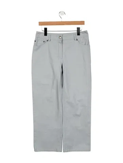 Pre-owned Louis Vuitton Mid-rise Straight Leg Jeans In Blue