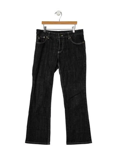 Pre-owned Louis Vuitton Mid-rise Straight Leg Jeans In Multicolor