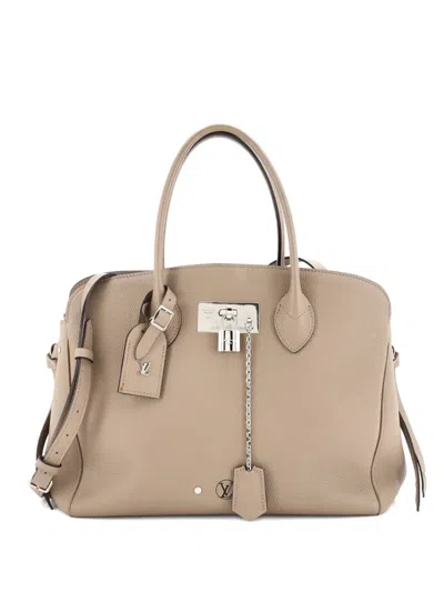 Pre-owned Louis Vuitton Milla Handbag Veau Nuage Calfskin Mm Satchel In Neutral