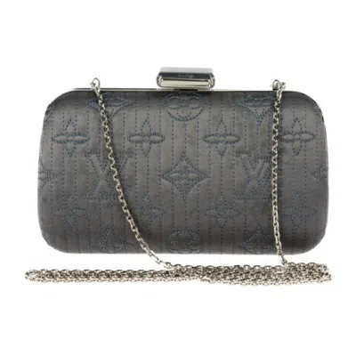 Pre-owned Louis Vuitton Minaudiere Motard Grey Synthetic Clutch Bag ()