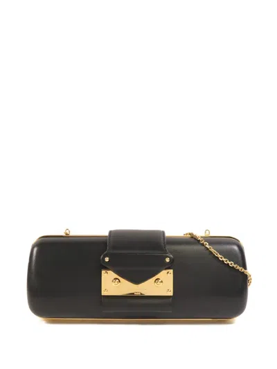 Pre-owned Louis Vuitton Minaudière Trésor Clutch Bag In Black