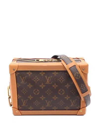 Pre-owned Louis Vuitton Mini 2019 Soft Trunk Monogram Canvas Messenger Bag In Brown