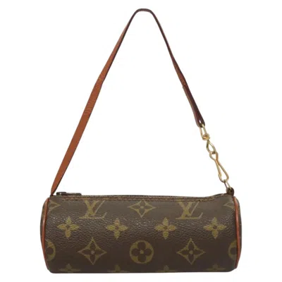 Pre-owned Louis Vuitton Mini Baby Papillon Canvas Clutch Bag () In Brown