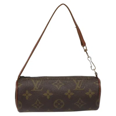 Pre-owned Louis Vuitton Mini Baby Papillon Canvas Clutch Bag () In Brown