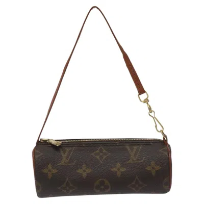 Pre-owned Louis Vuitton Mini Baby Papillon Canvas Clutch Bag () In Brown
