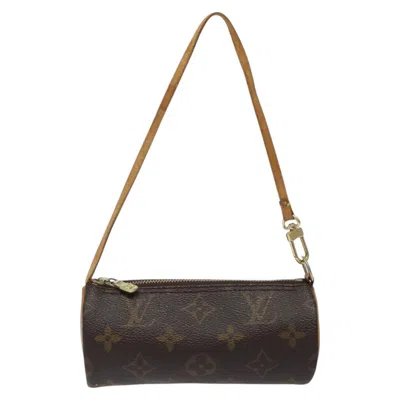 Pre-owned Louis Vuitton Mini Baby Papillon Canvas Clutch Bag () In Brown