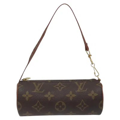 Pre-owned Louis Vuitton Mini Baby Papillon Canvas Clutch Bag () In Brown