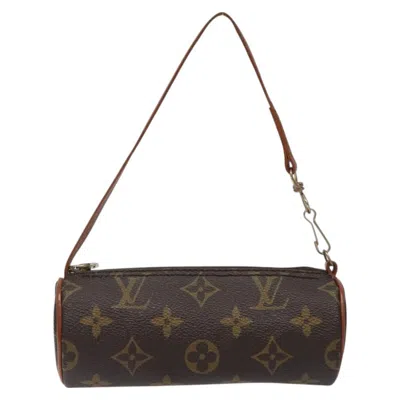 Pre-owned Louis Vuitton Mini Baby Papillon Canvas Clutch Bag () In Brown