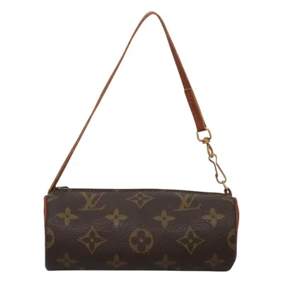 Pre-owned Louis Vuitton Mini Baby Papillon Canvas Clutch Bag () In Brown