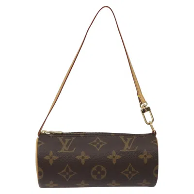 Pre-owned Louis Vuitton Mini Baby Papillon Canvas Clutch Bag () In Brown