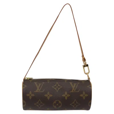 Pre-owned Louis Vuitton Mini Baby Papillon Canvas Clutch Bag () In Brown