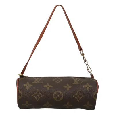 Pre-owned Louis Vuitton Mini Baby Papillon Canvas Clutch Bag () In Brown