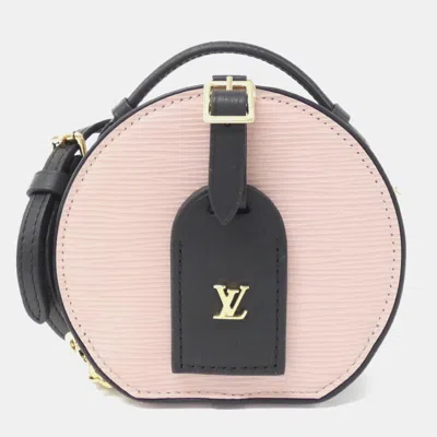 Pre-owned Louis Vuitton Mini Boite Chapeau Epi Pink Shoulder Bag