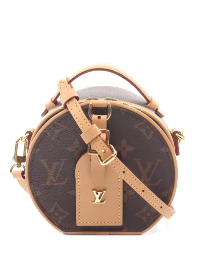 Pre-owned Louis Vuitton Mini Boite Chapeau Monogram-pattern Cross Body Bag In Brown