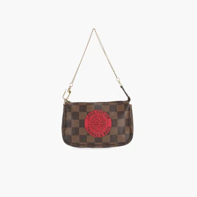 Pre-owned Louis Vuitton Mini Damier Ebene Pochette Accessories