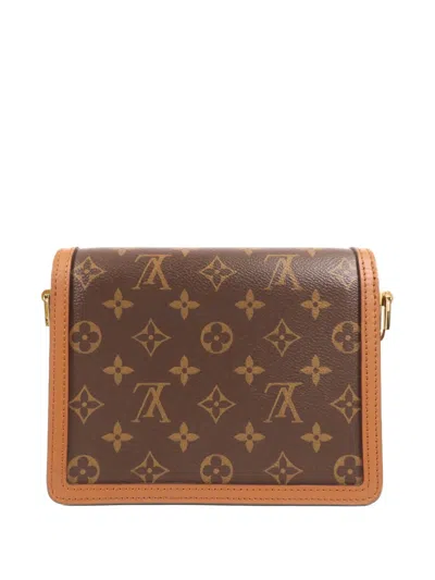 Pre-owned Louis Vuitton Mini Dauphine Monogram Reverse Tote Bag In Brown