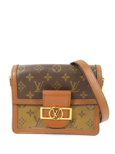 Louis Vuitton Mini Dauphine Monogram Shoulder Bag In Brown
