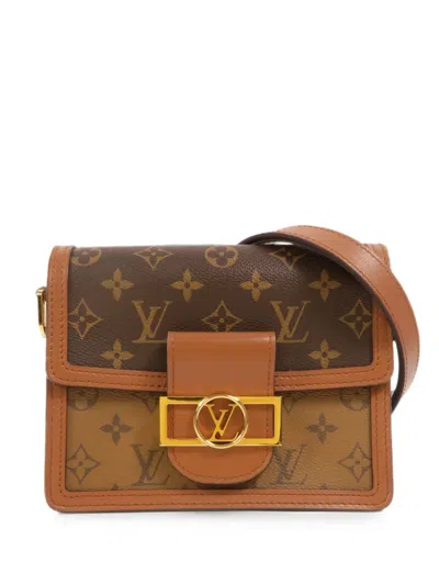 Pre-owned Louis Vuitton Mini Dauphine Monogram-pattern Shoulder Bag In Brown