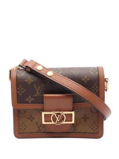 Pre-owned Louis Vuitton Mini Dauphine Shoulder Bag In Brown
