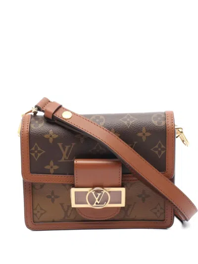Pre-owned Louis Vuitton Mini Dauphine Shoulder Bag In Brown