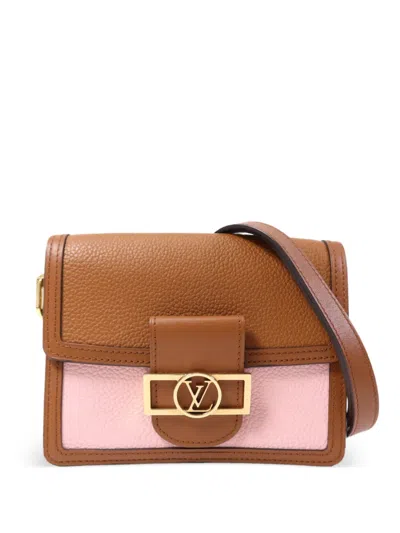 Pre-owned Louis Vuitton Mini Dauphine Shoulder Bag In Brown