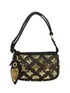 Louis Vuitton Mini Eclipse-pattern Sequin-embellished Shoulder Bag In Brown