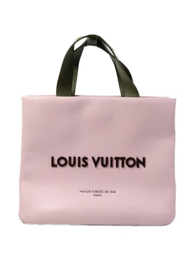 Pre-owned Louis Vuitton Mini Leather Tote Bag In Pink