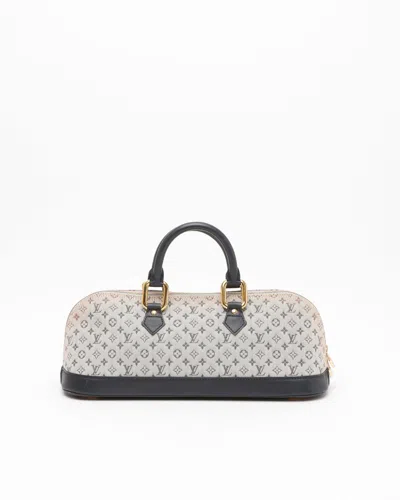 Pre-owned Louis Vuitton Mini Lin Alma Long Bag In Gray
