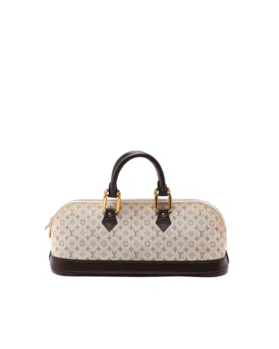 Pre-owned Louis Vuitton Mini Lin Alma Long Bag In Sand