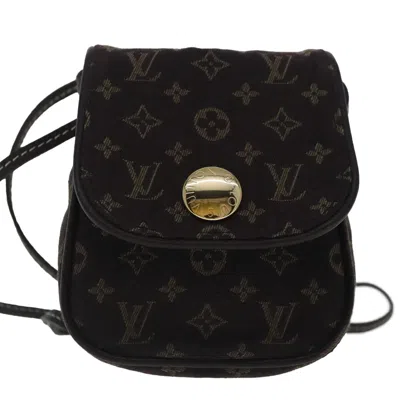 Pre-owned Louis Vuitton Mini Lin Brown Canvas Clutch Bag ()