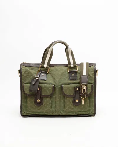 Pre-owned Louis Vuitton Mini Lin Sac Marie Kate Bag In Green