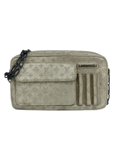 Pre-owned Louis Vuitton Mini Lin Shine Mckenna L.e. In Grey